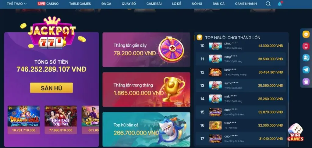 Hệ sinh thái game đa dạng của mcw7733 app